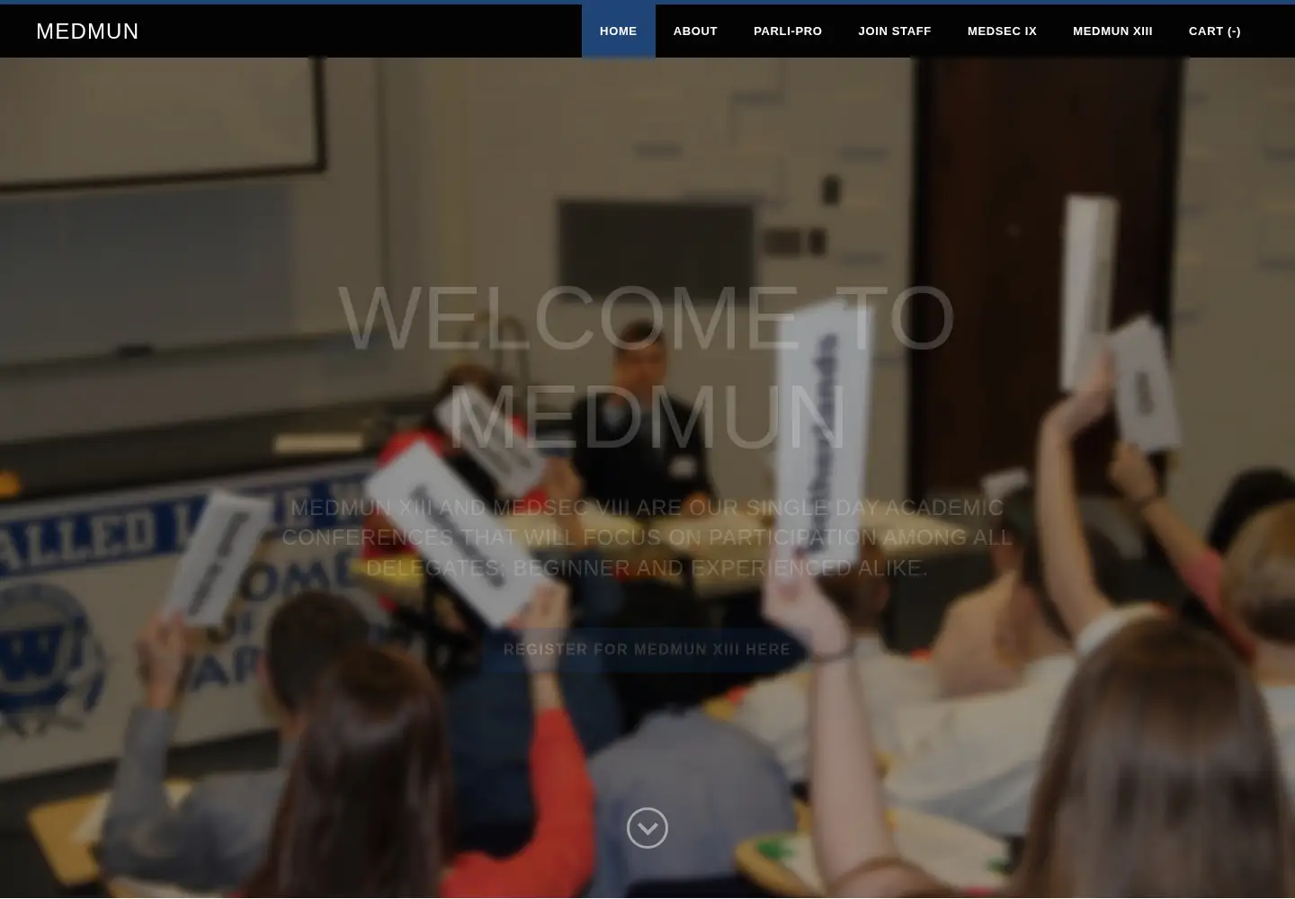 Screenshot of metrodetroitmun.org