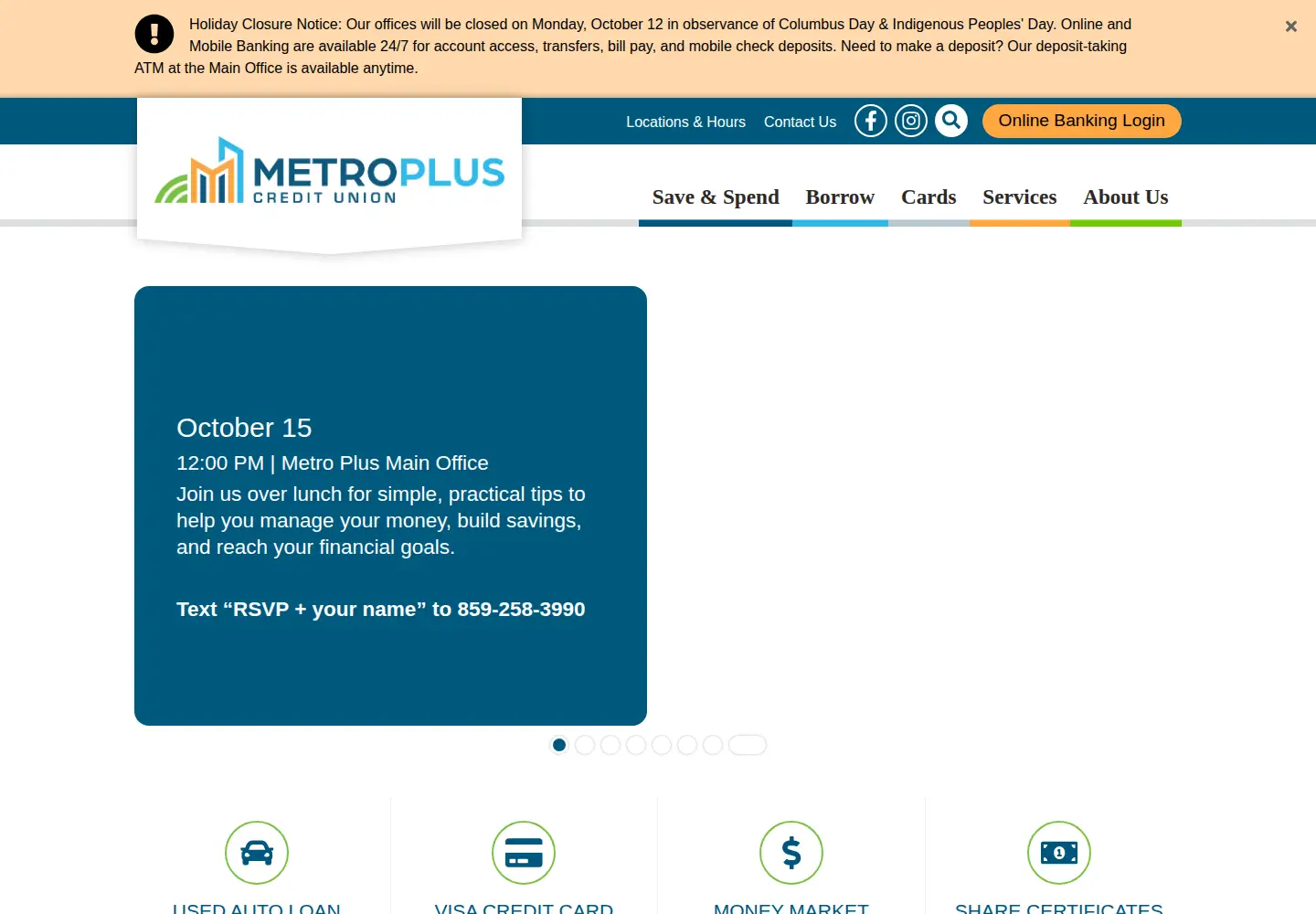 Captured homepage of metroemployeescu.org in the current scan
