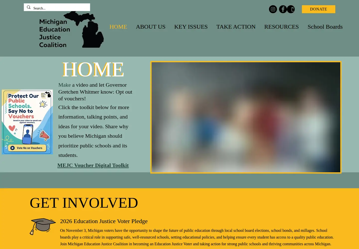 Screenshot of miedjustice.org