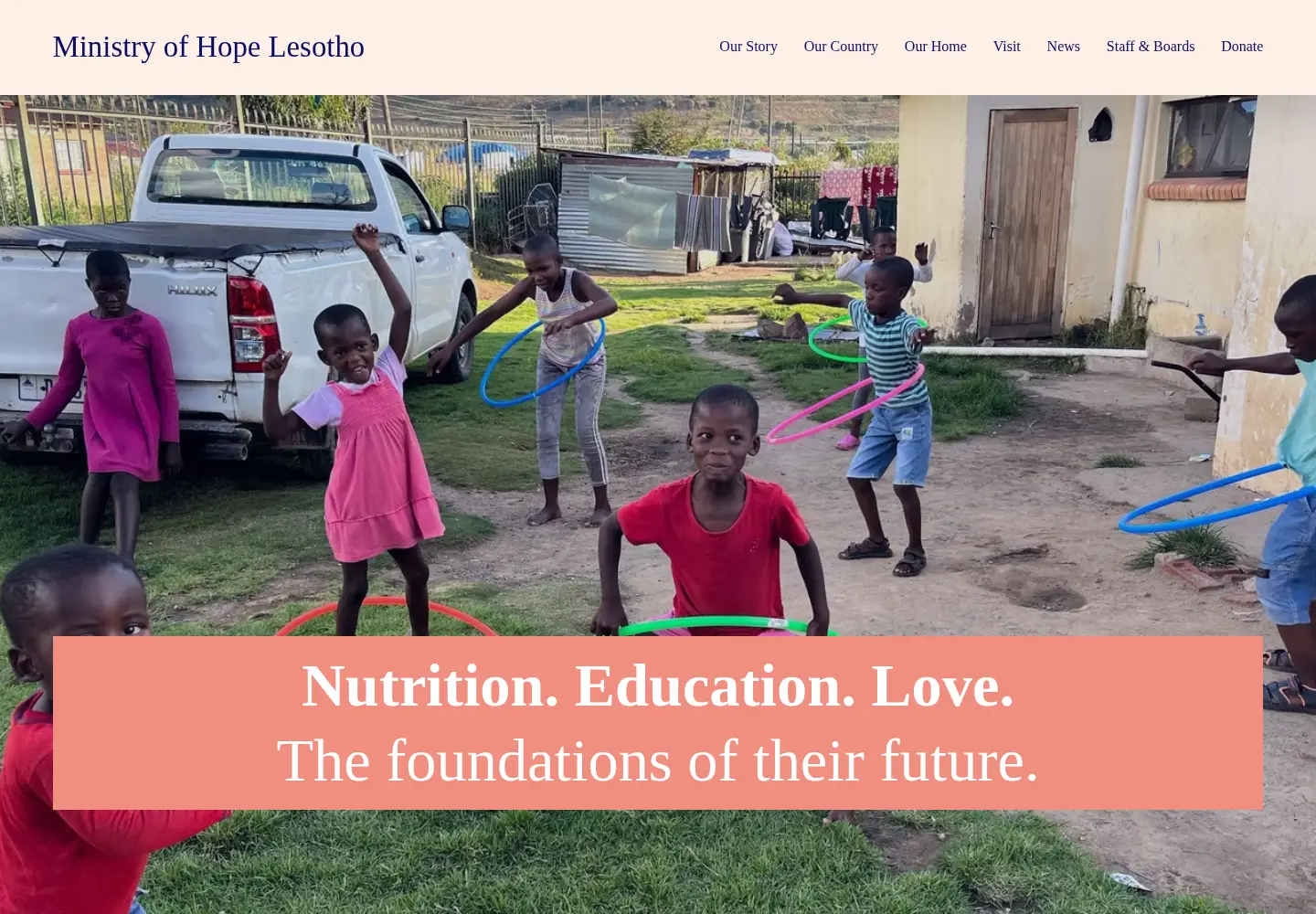 Screenshot of ministryofhopelesotho.org
