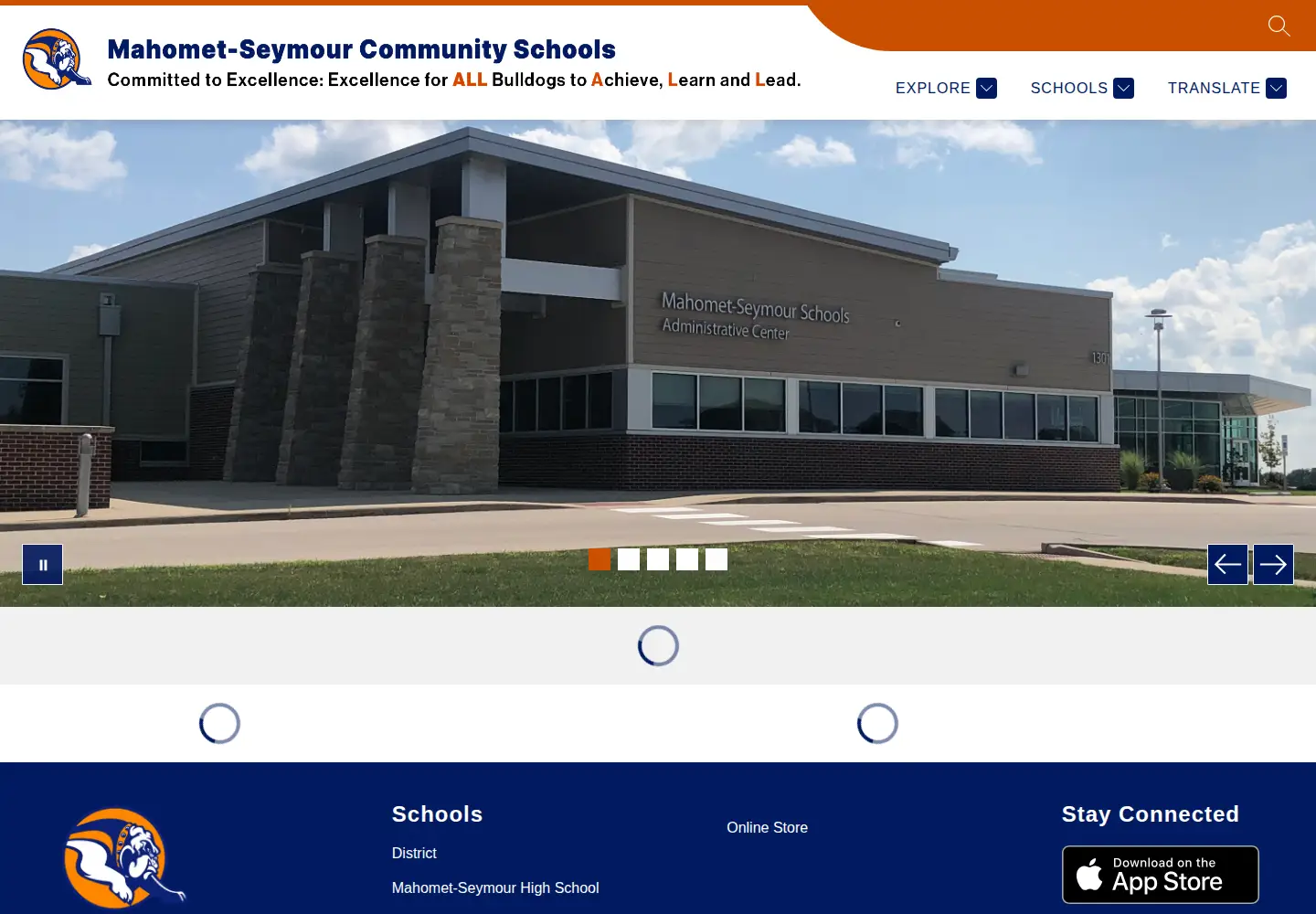 Screenshot of mscusd.org