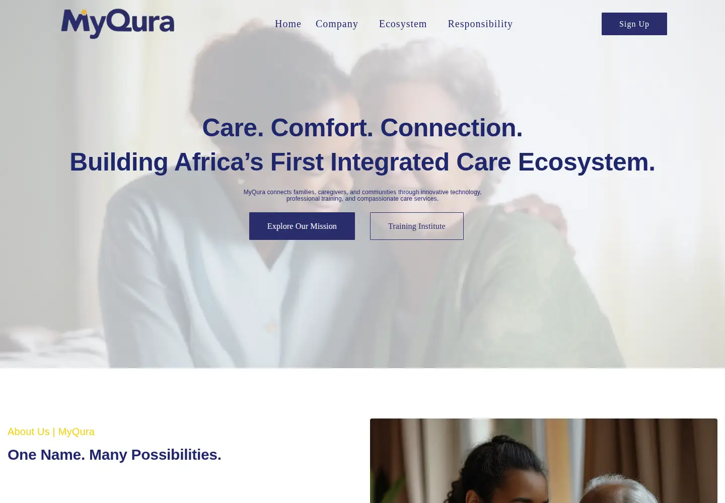 Screenshot of myqura.org
