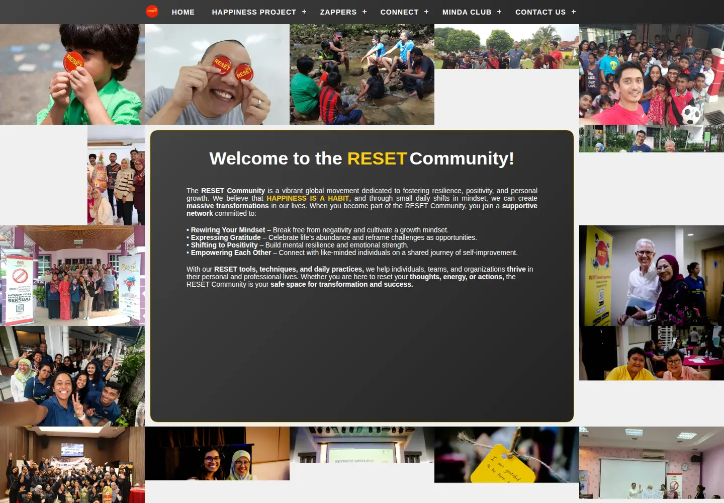 Screenshot of myresetbutton.org