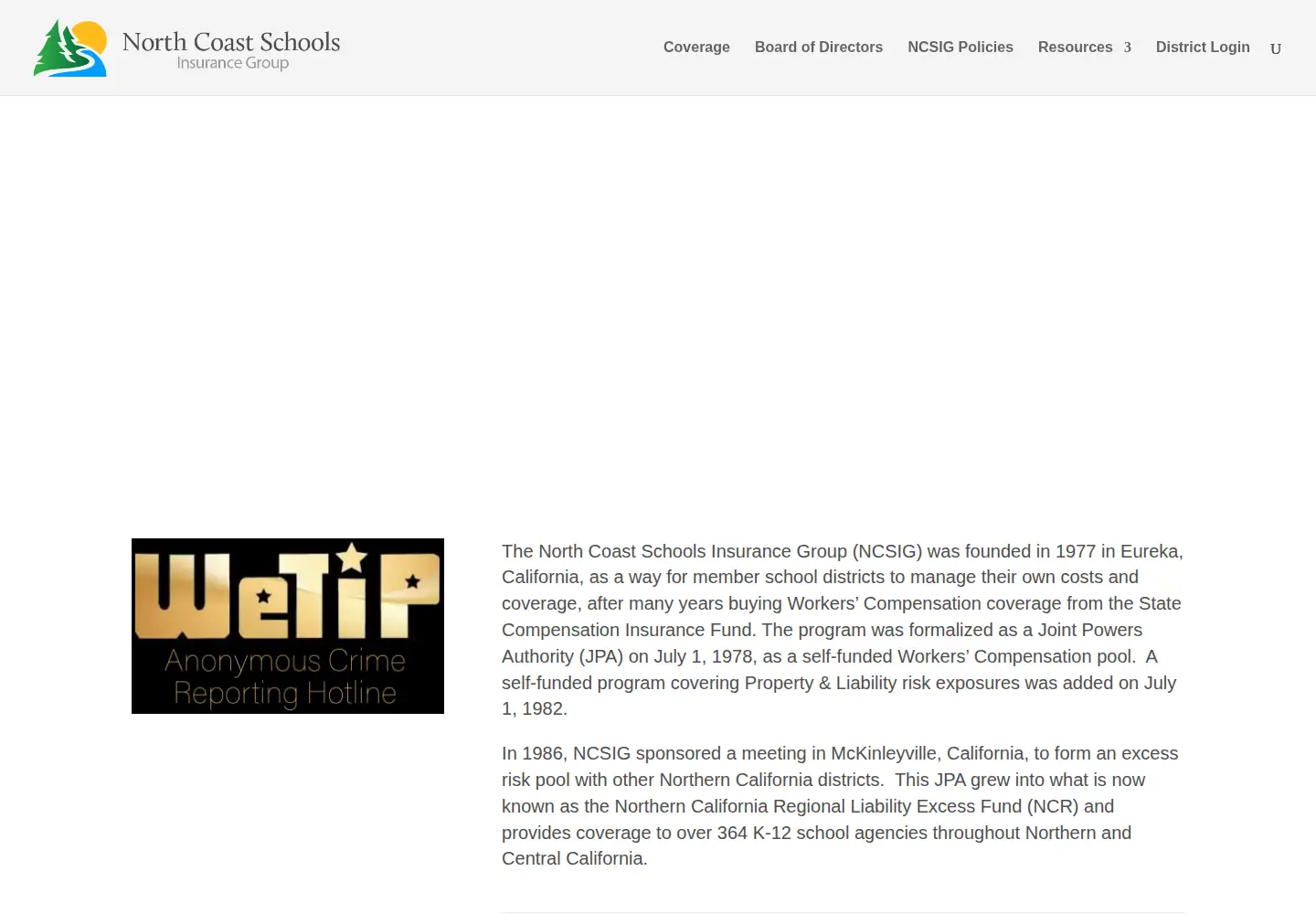Screenshot of ncsig.org