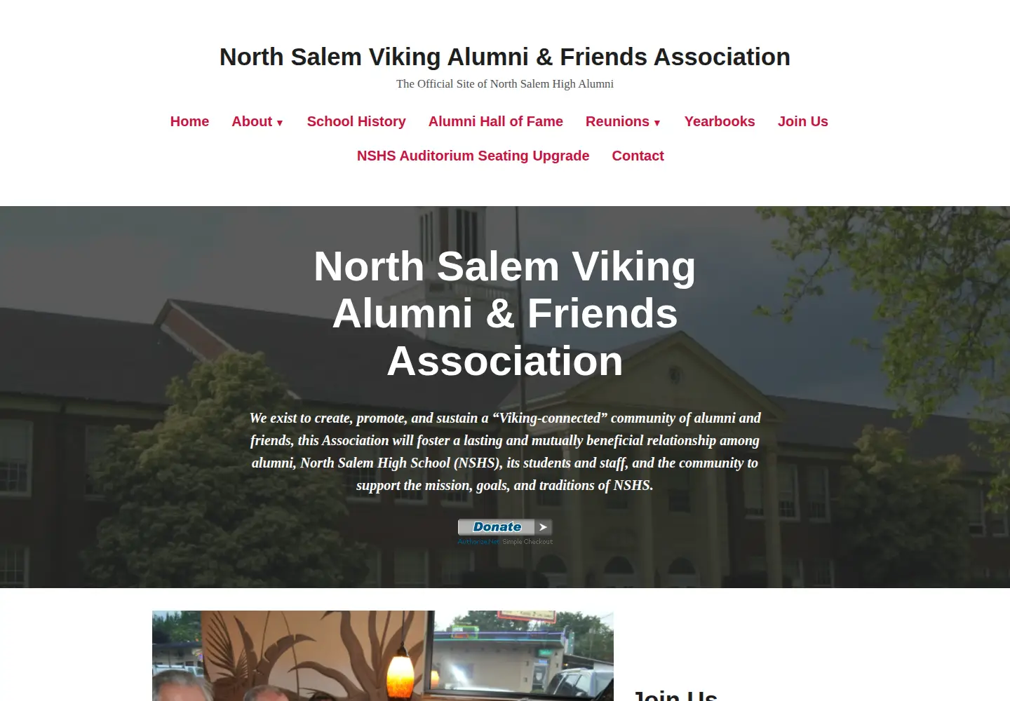 Screenshot of northsalemalumni.org
