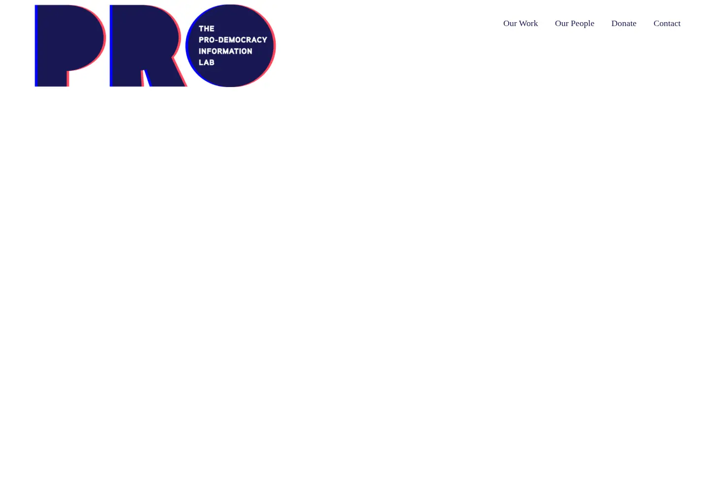 Screenshot of prodemocracyinfolab.org