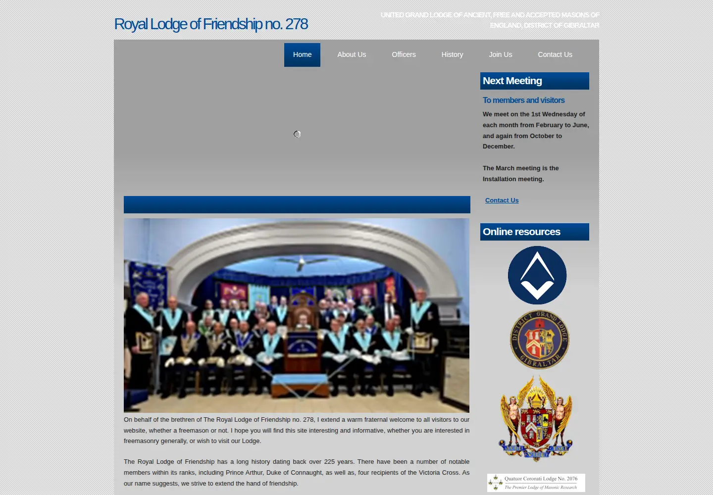 Screenshot of royallodgeoffriendship.org