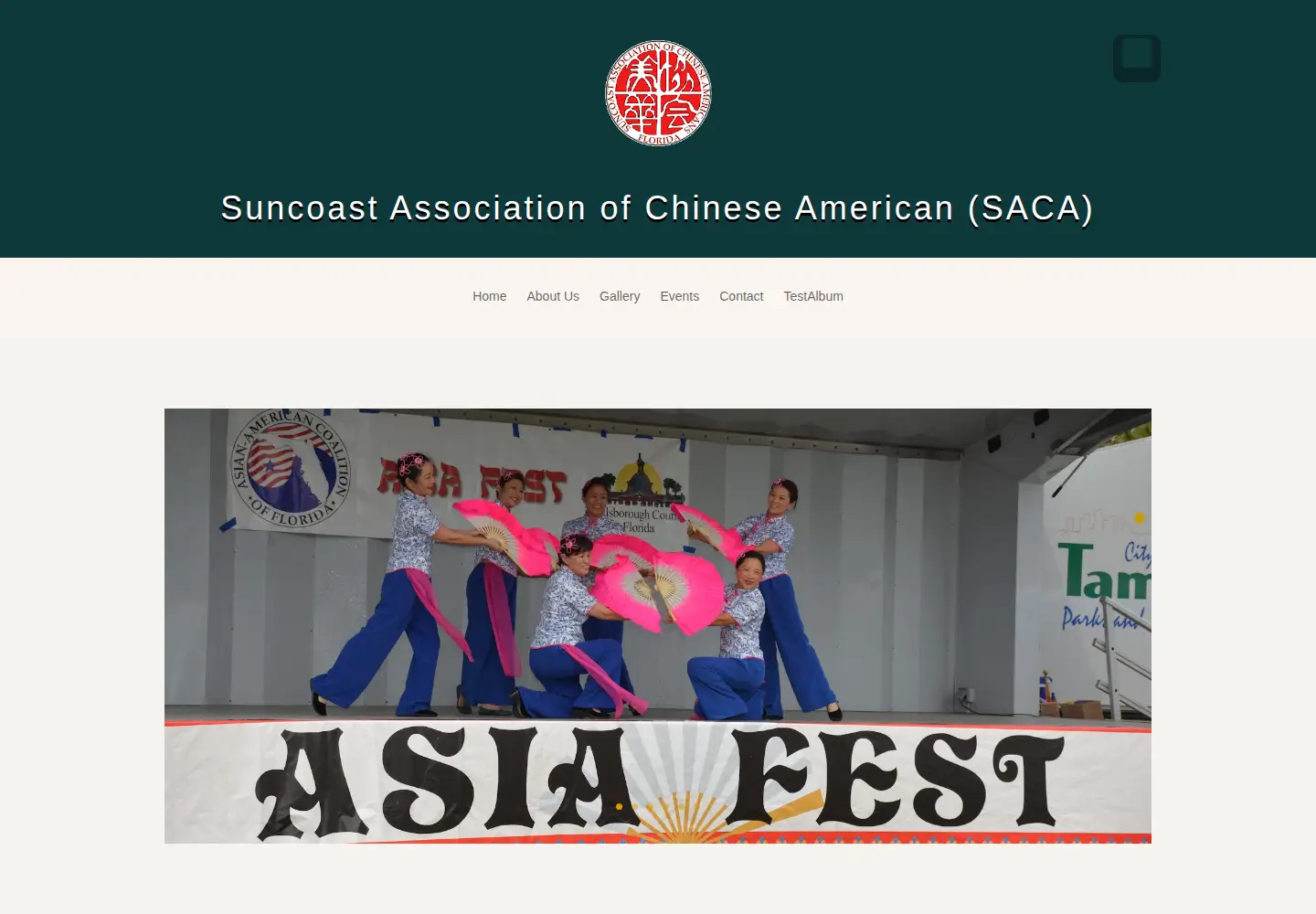 Captured homepage of sacatampabay.org in the current scan