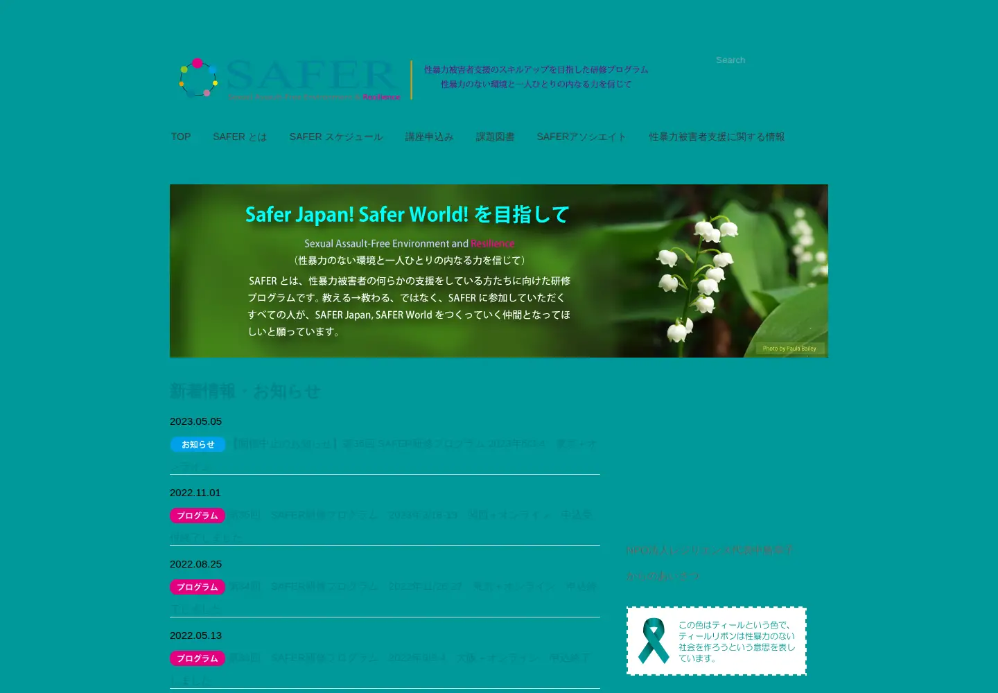 Screenshot of safer-jp.org