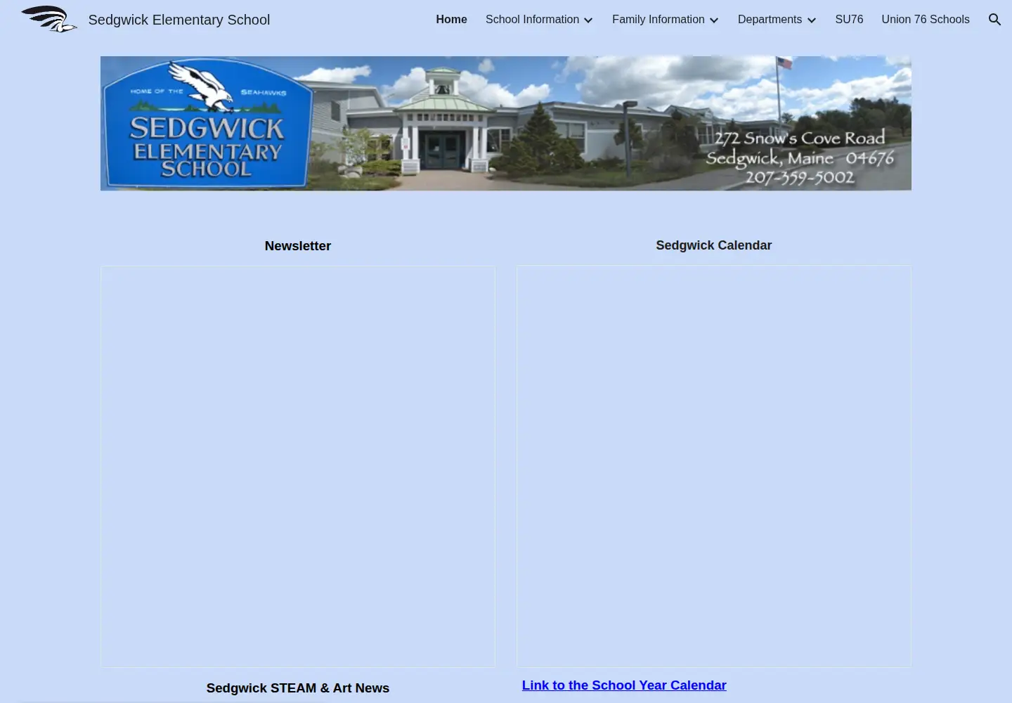 Screenshot of sedgwickschool.org