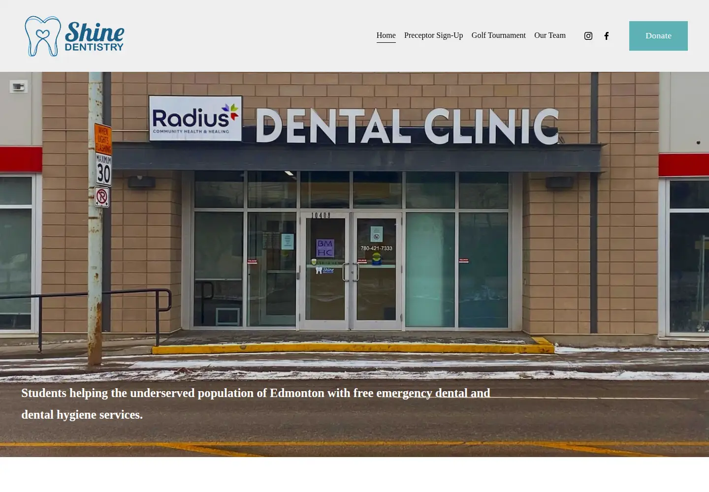 Screenshot of shinedentistry.org