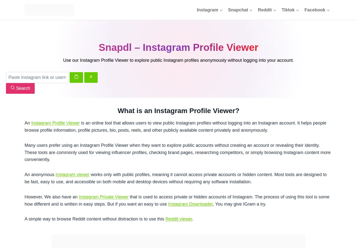 Captured homepage of snapdl.org in the current scan