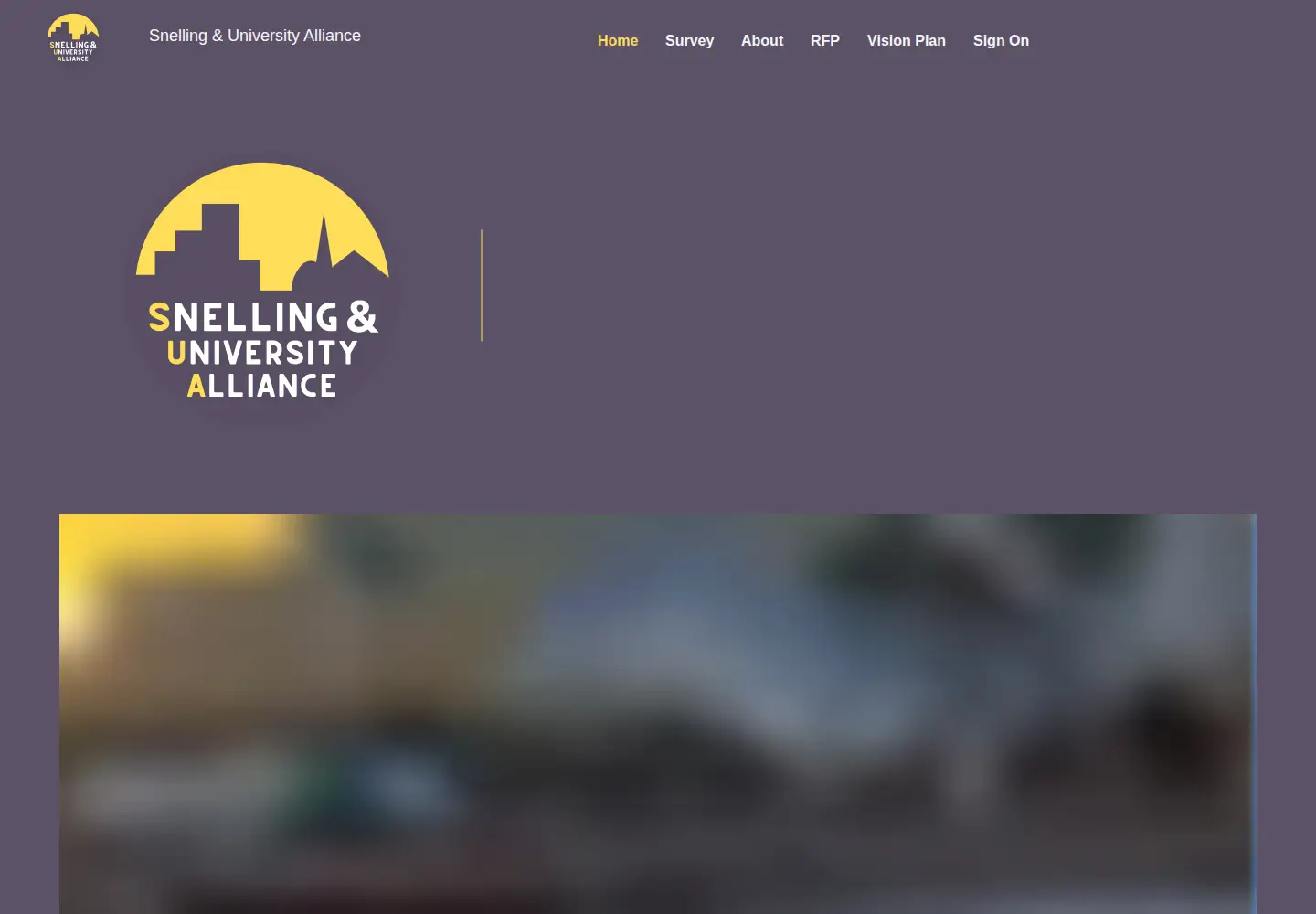 Captured homepage of snellinganduniversity.org in the current scan
