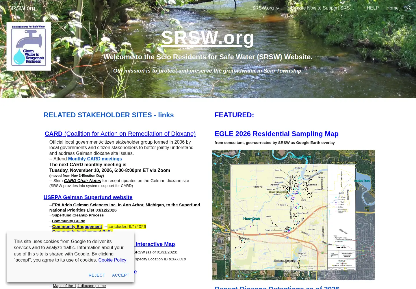 Screenshot of srsw.org