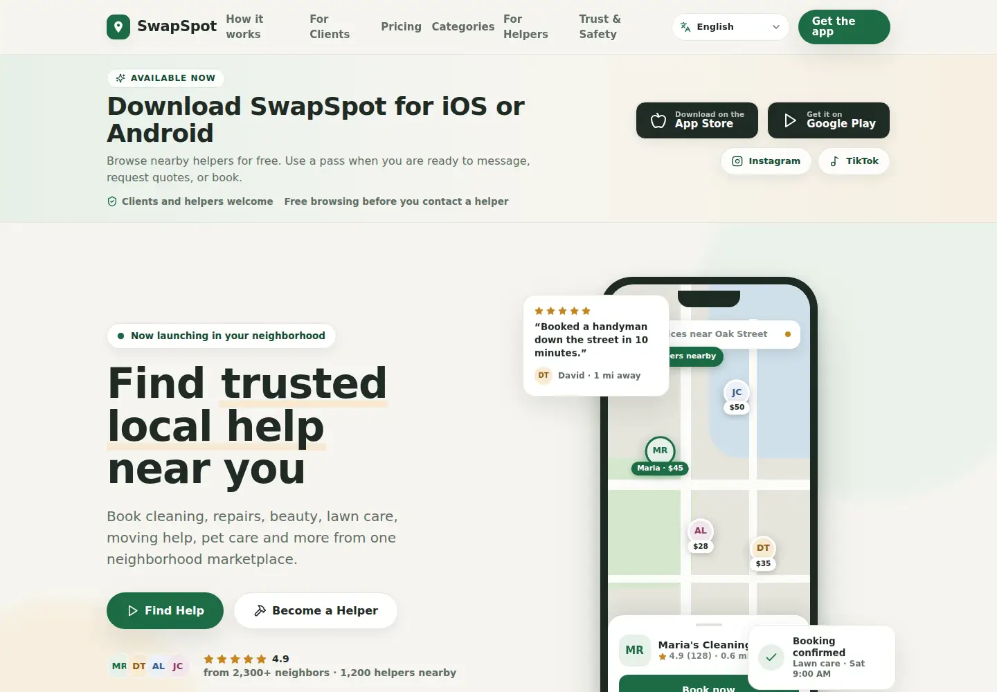 Screenshot of swapspot.org
