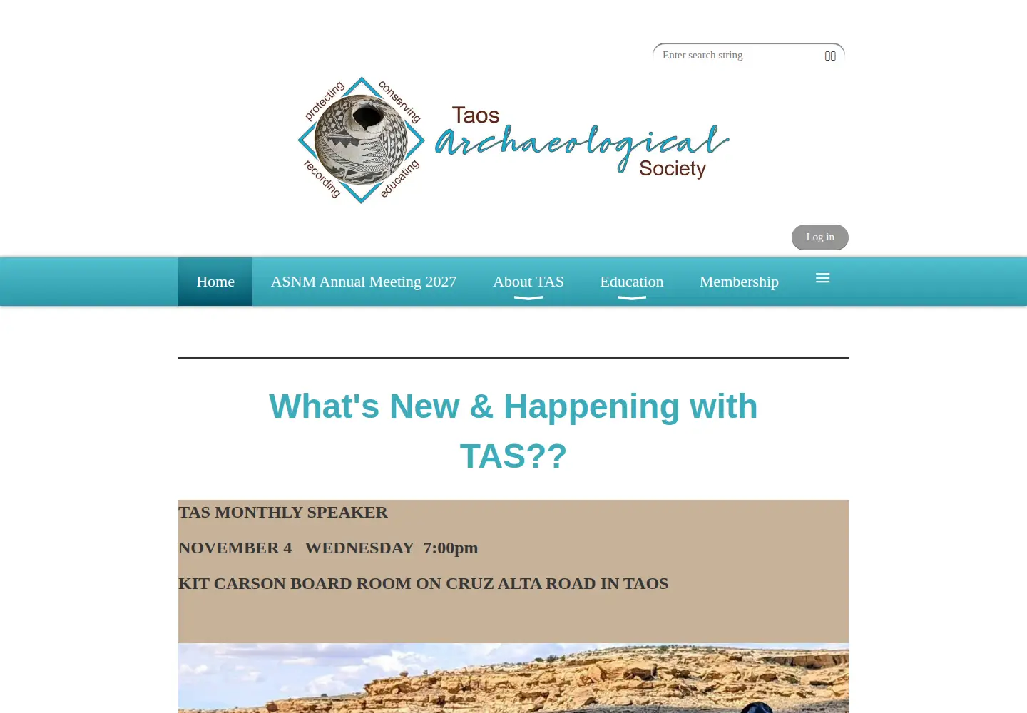 Screenshot of taosarch.org