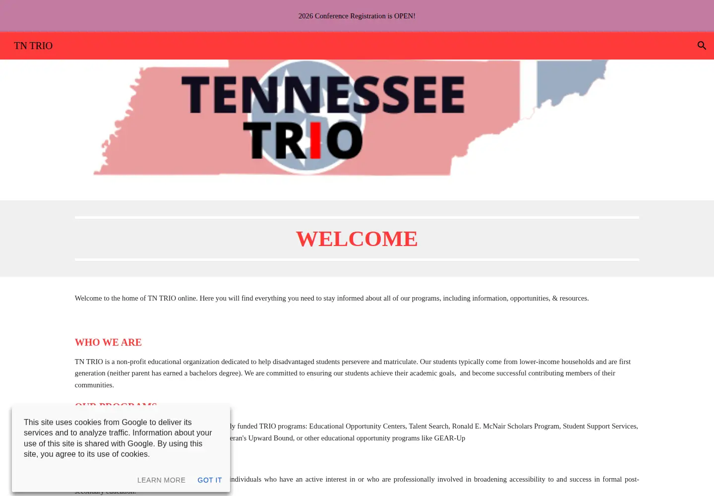 Screenshot of tntrio.org