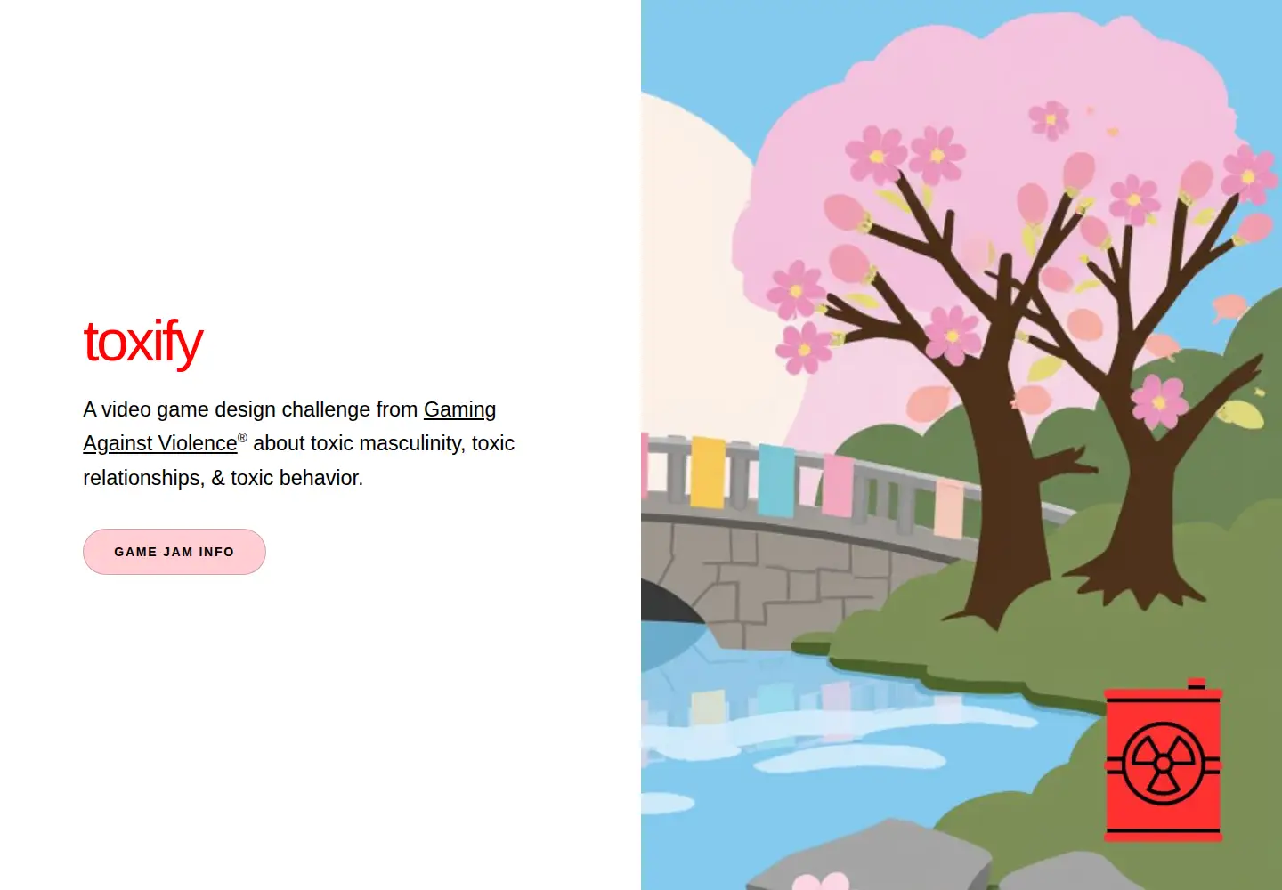 Captured homepage of toxify.org in the current scan