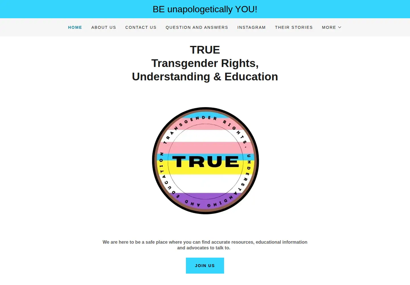 Screenshot of true2bu.org