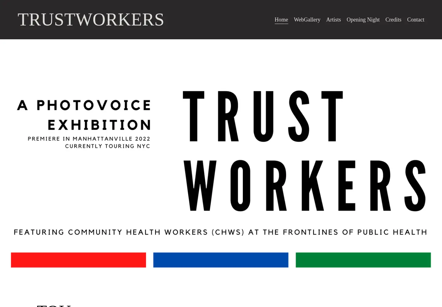 Captured homepage of trustworkers.org in the current scan