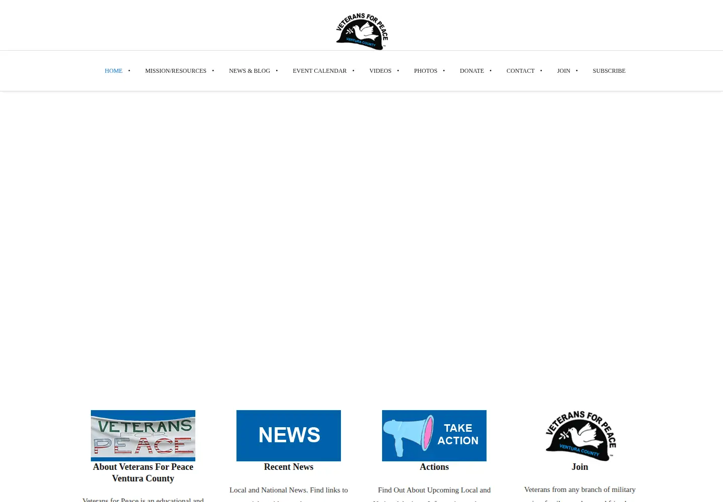 Captured homepage of vfpvc.org in the current scan