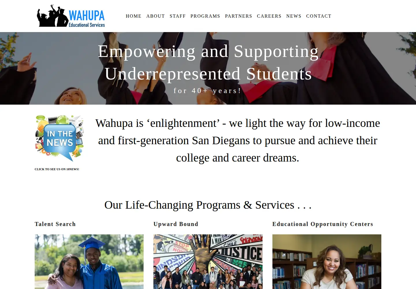 Screenshot of wahupa.org