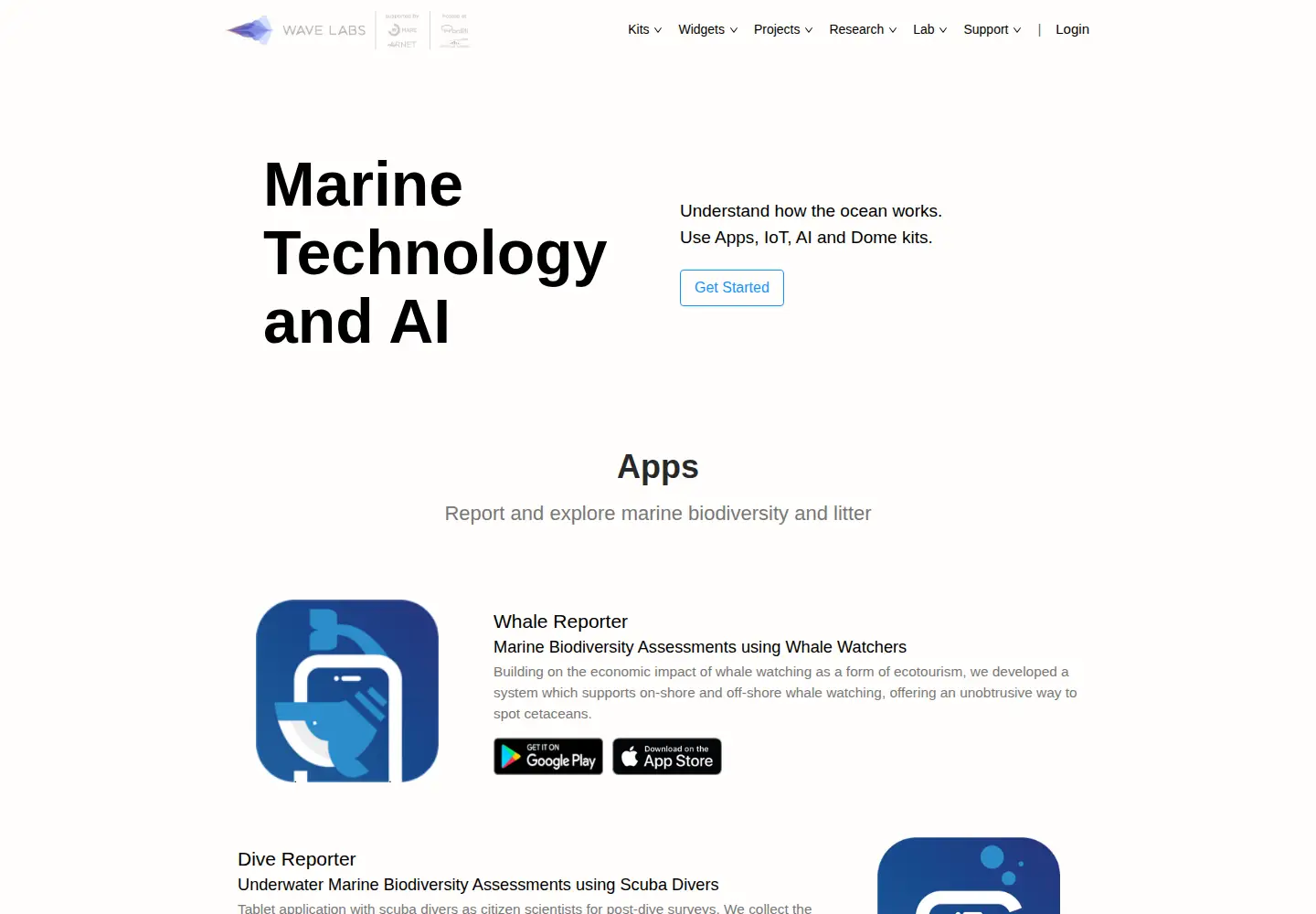 Screenshot of wave-labs.org