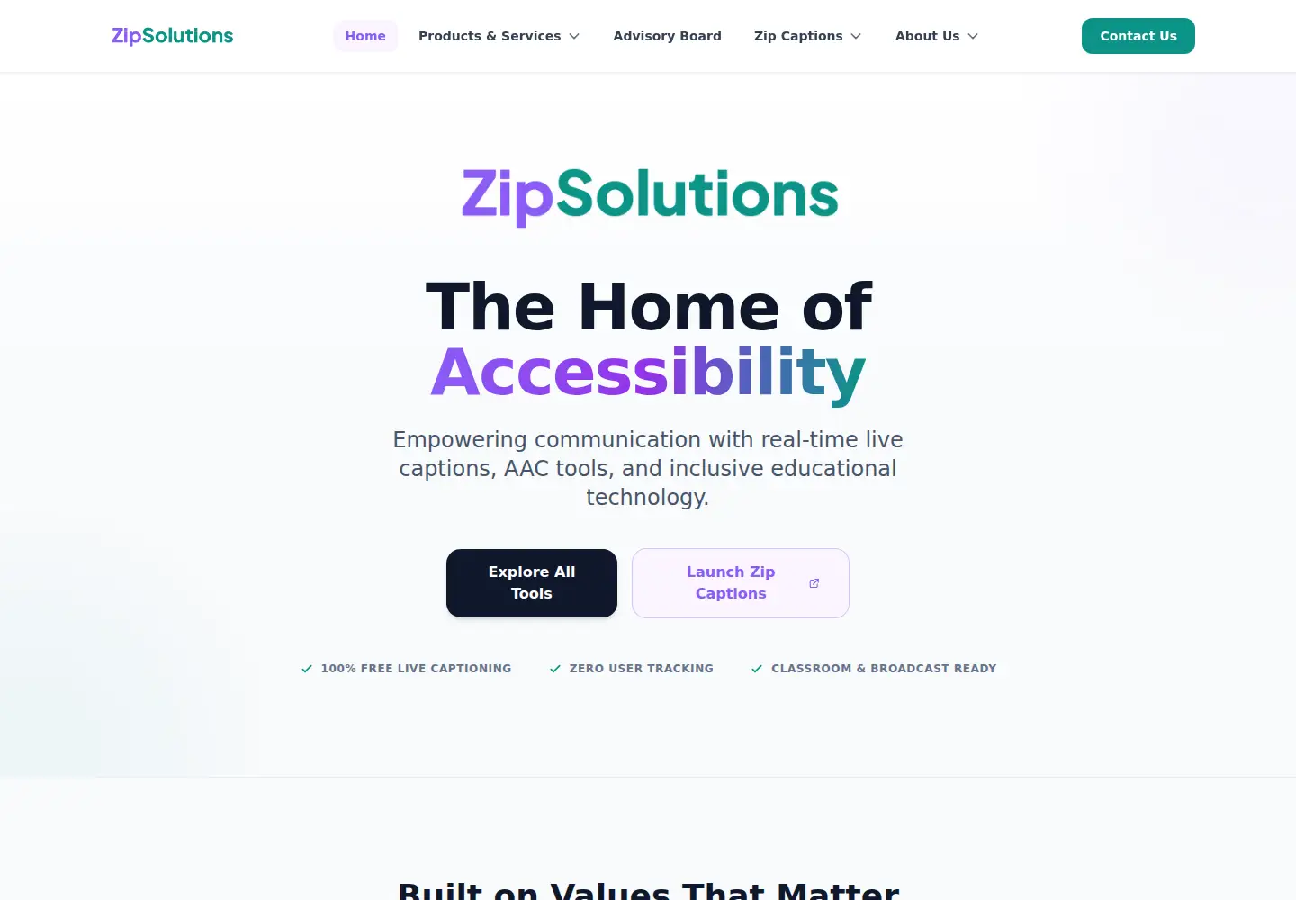Screenshot of zipsolutions.org