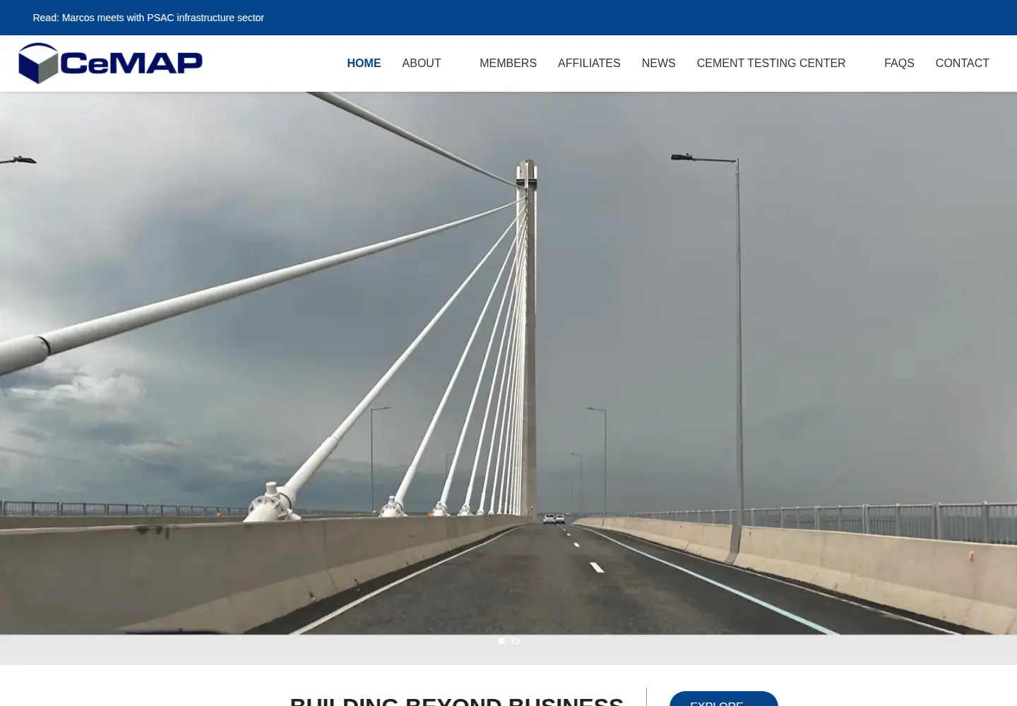 Screenshot of cemap.org.ph