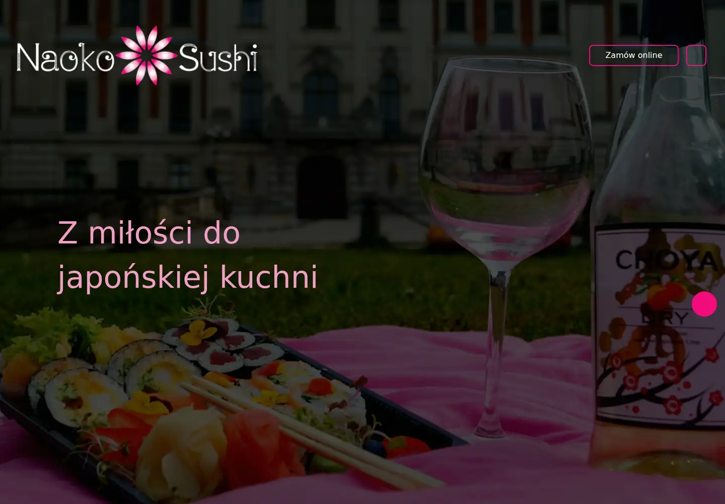 Captured homepage of naokosushi.com.pl in the current scan