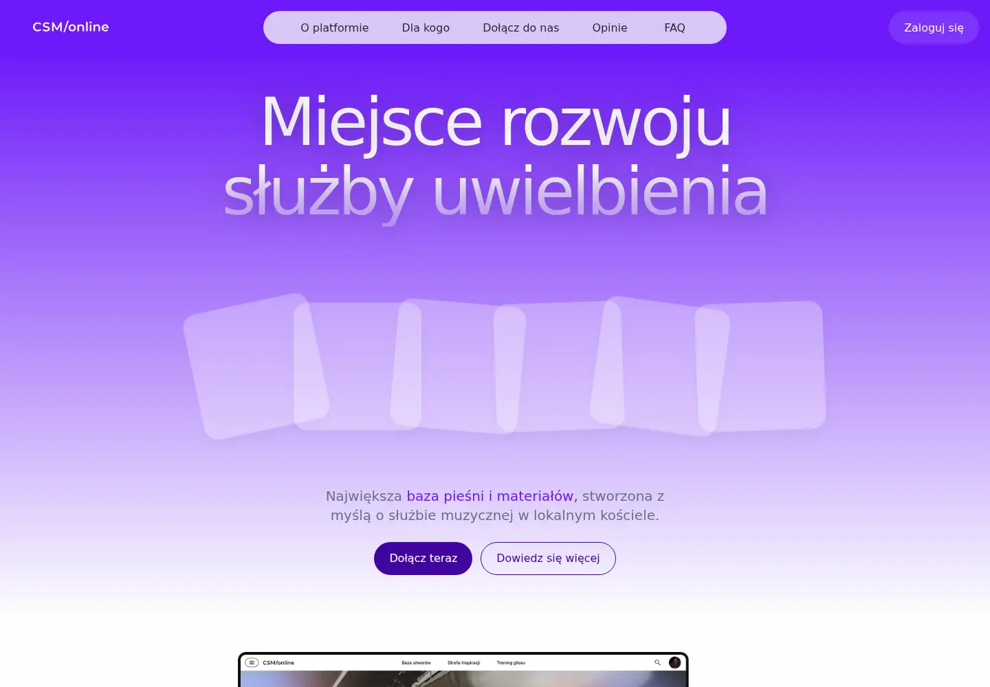 Screenshot of csmonline.edu.pl