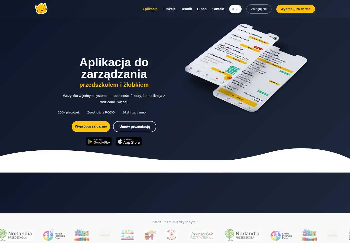 Captured homepage of kidstime.edu.pl in the current scan