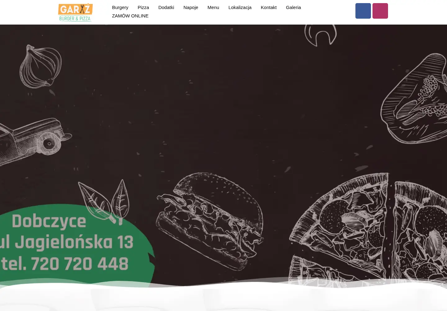 Captured homepage of garazburger.pl in the current scan