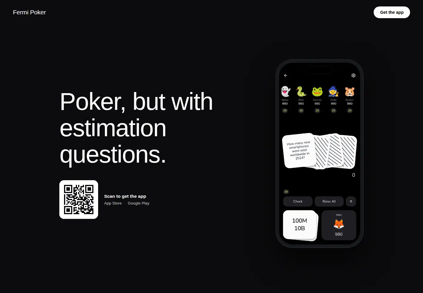 Captured homepage of fermi.poker in the current scan