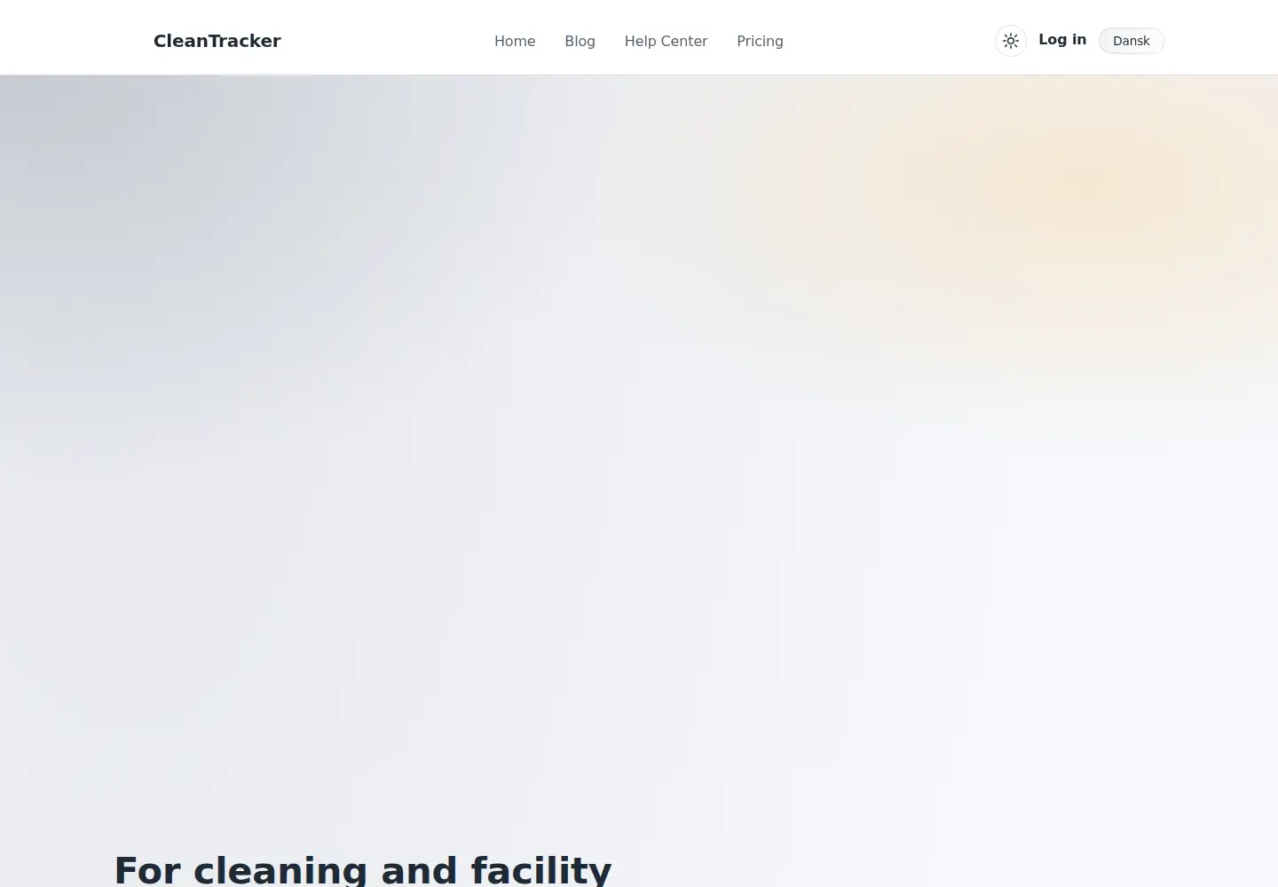 Captured homepage of cleantracker.pro in the current scan