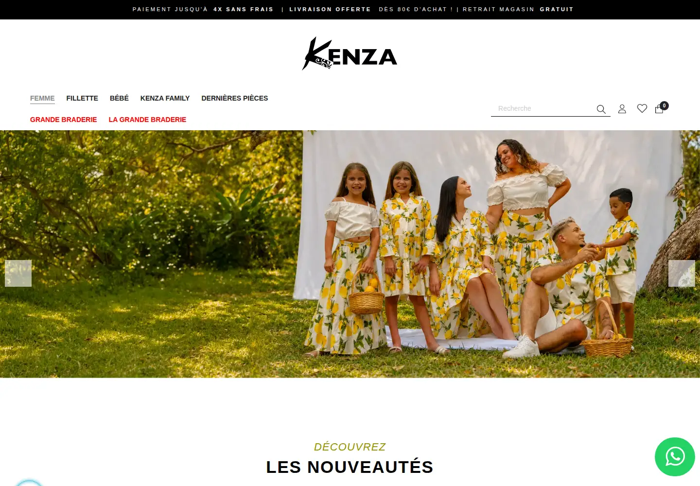 Screenshot of kenza.re