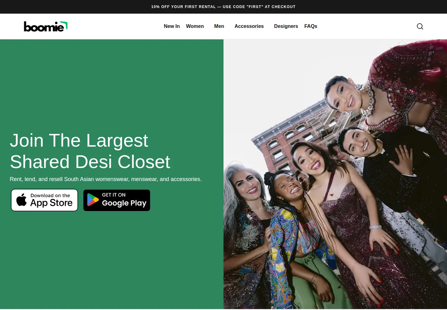 Screenshot of boomie.rent