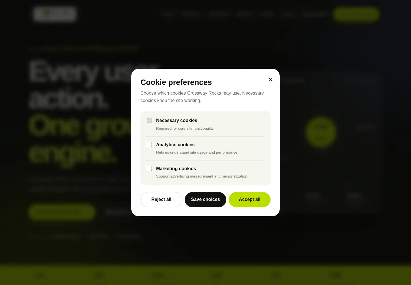 Screenshot of crossway.rocks