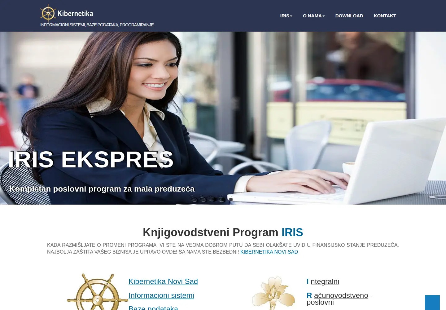 Screenshot of kibernetika.co.rs