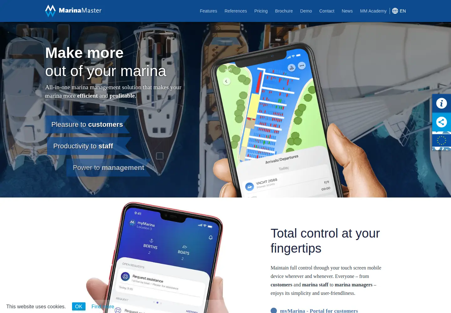Screenshot of marinamaster.si