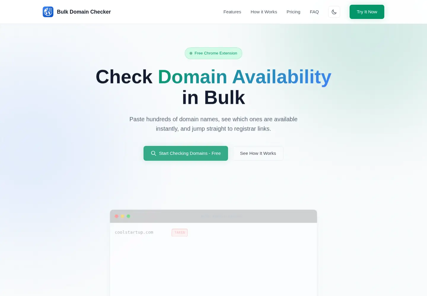 Screenshot of bulkdomainchecker.site