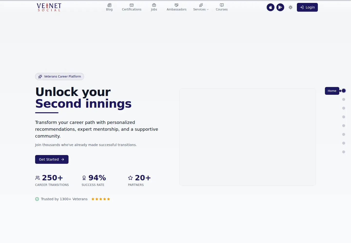 Screenshot of vetnet.social