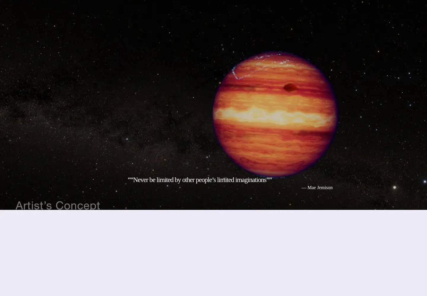 Captured homepage of capricephillips.space in the current scan