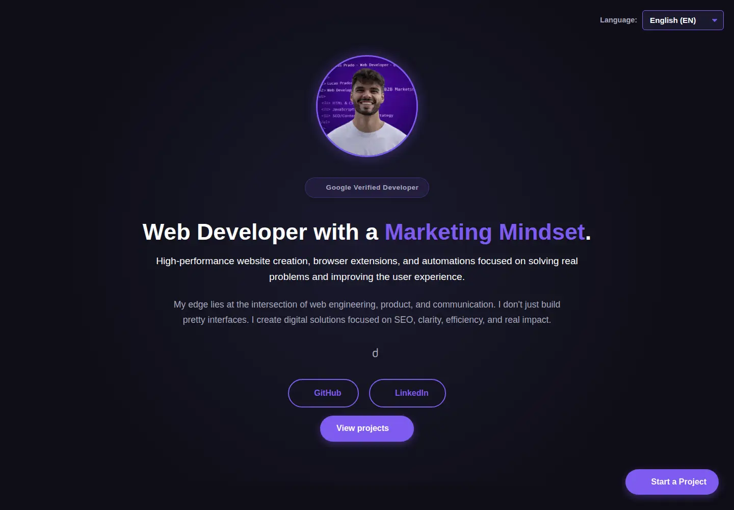 Screenshot of lucasprado.space
