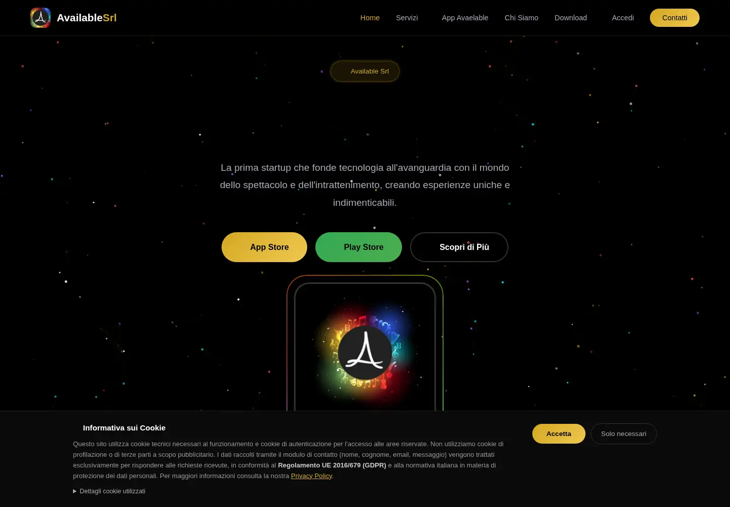 Screenshot of available.srl