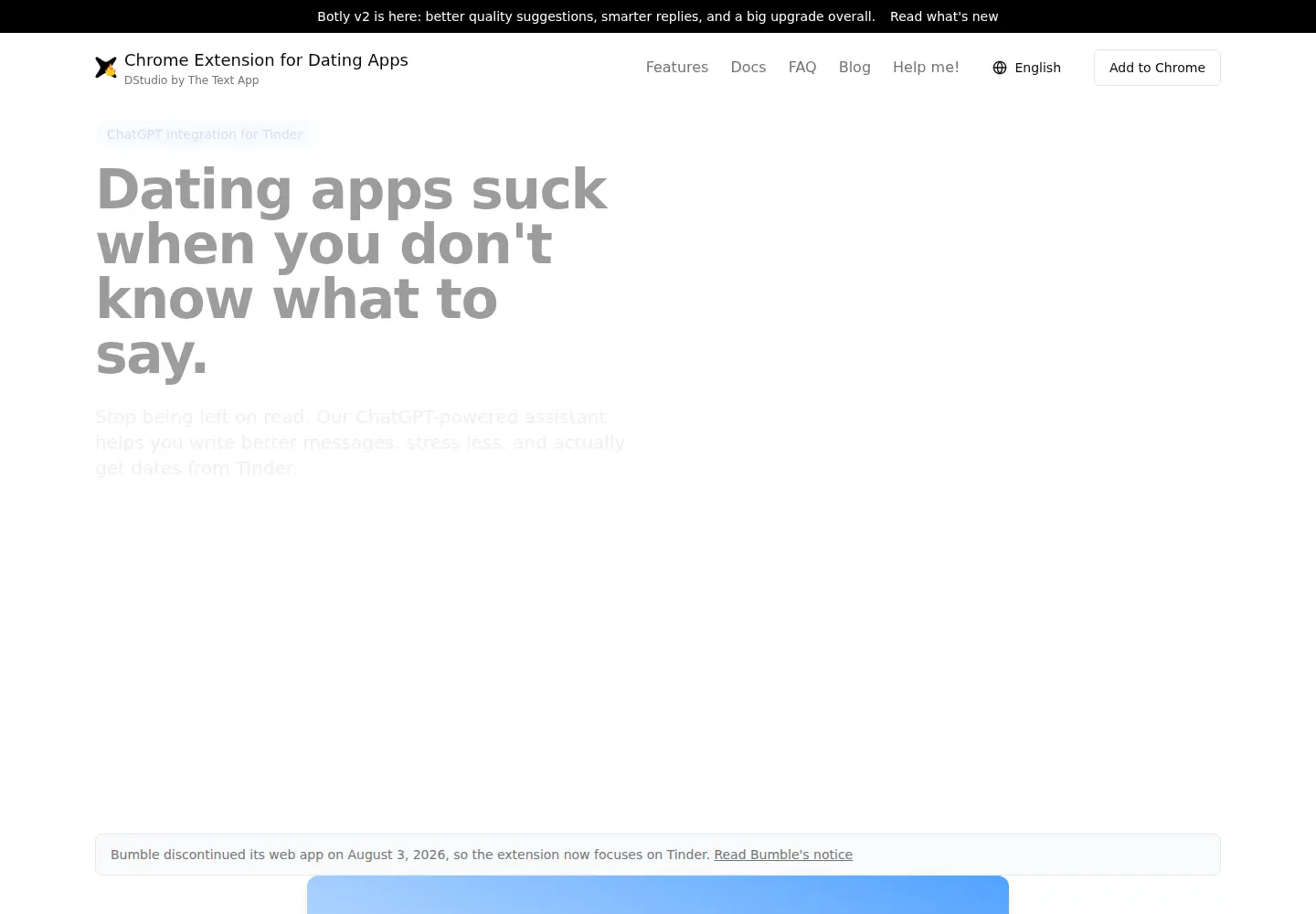 Screenshot of dating.studio
