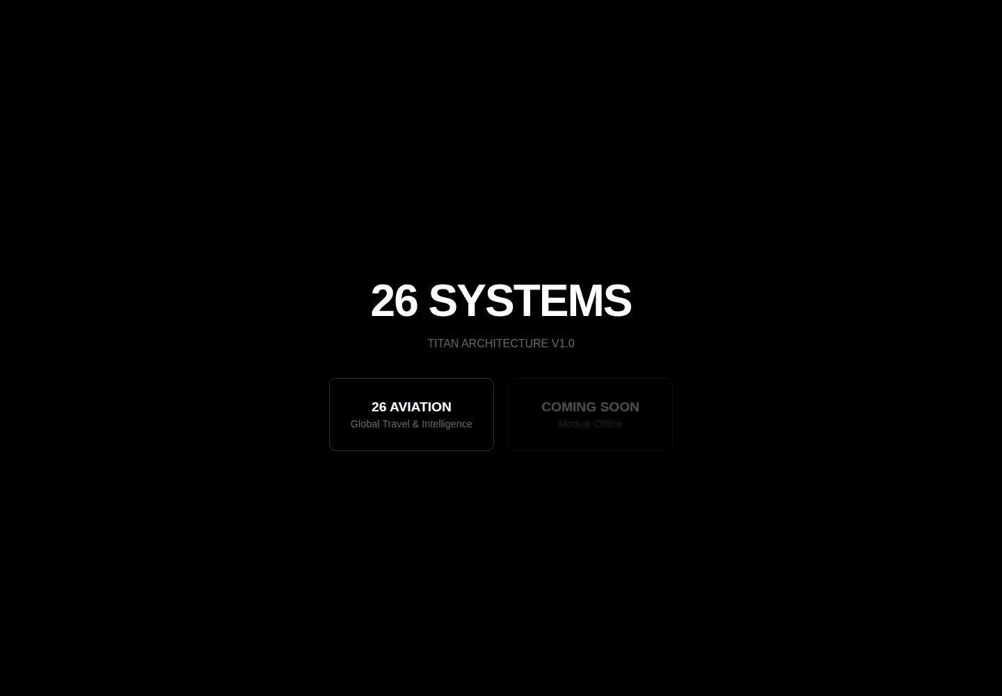 Screenshot of 26.systems