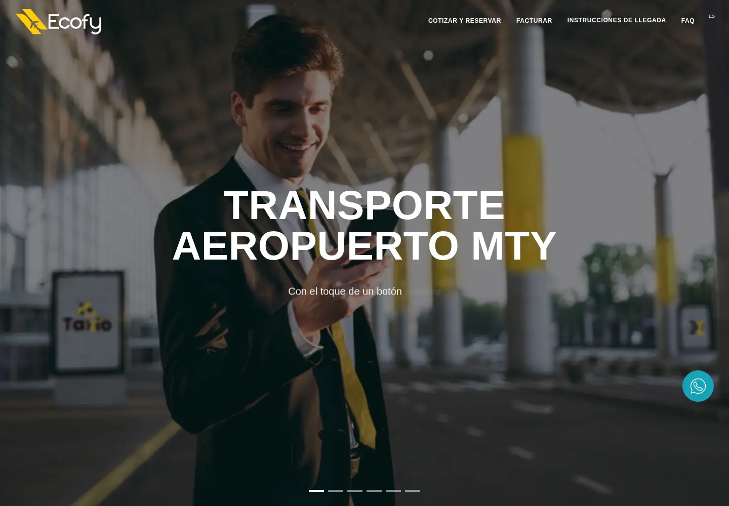 Screenshot of ecofy.taxi