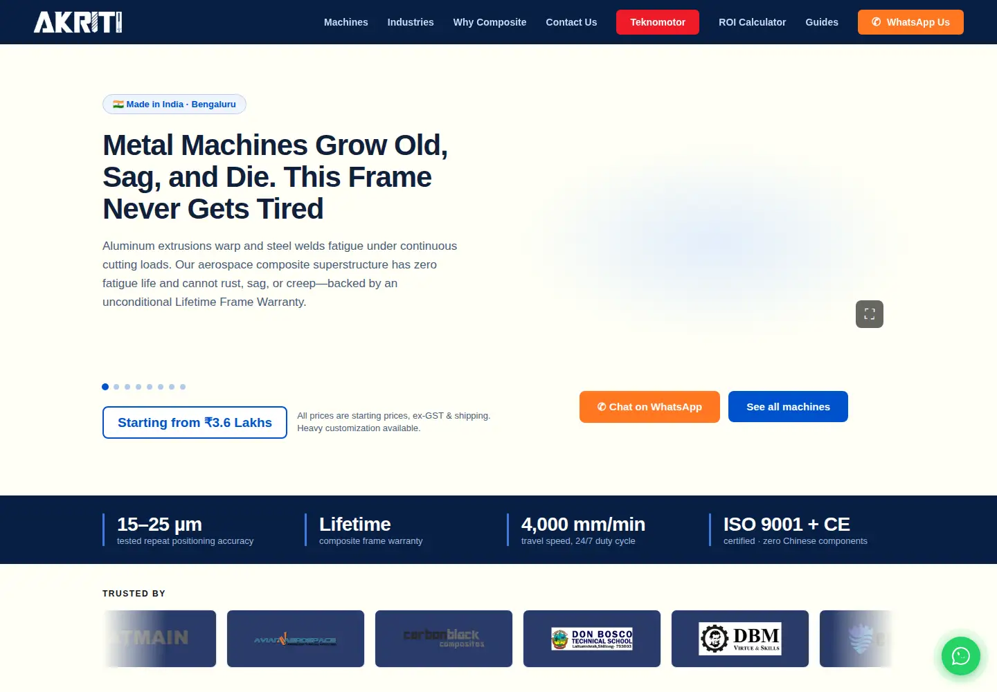 Screenshot of akriti.tech