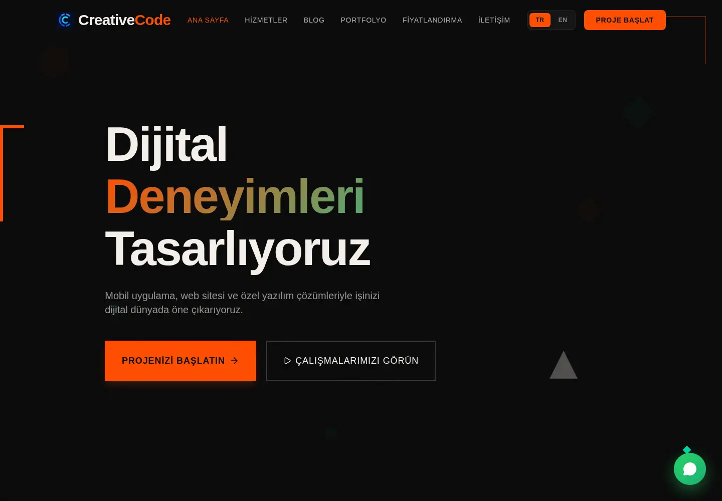Screenshot of creativecode.com.tr